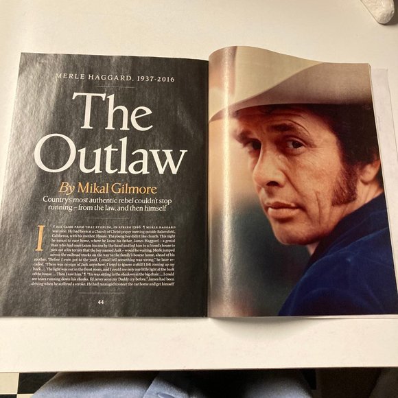 Rolling Stone Magazine MAY 5, 2016 ISSUE #1260 - THE OUTLAW - MERLE HAGGARD - Picture 9 of 16